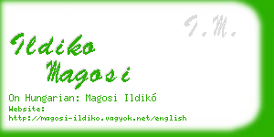 ildiko magosi business card