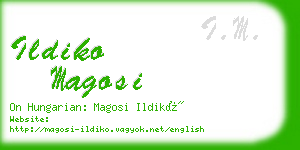 ildiko magosi business card